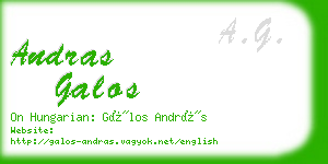 andras galos business card